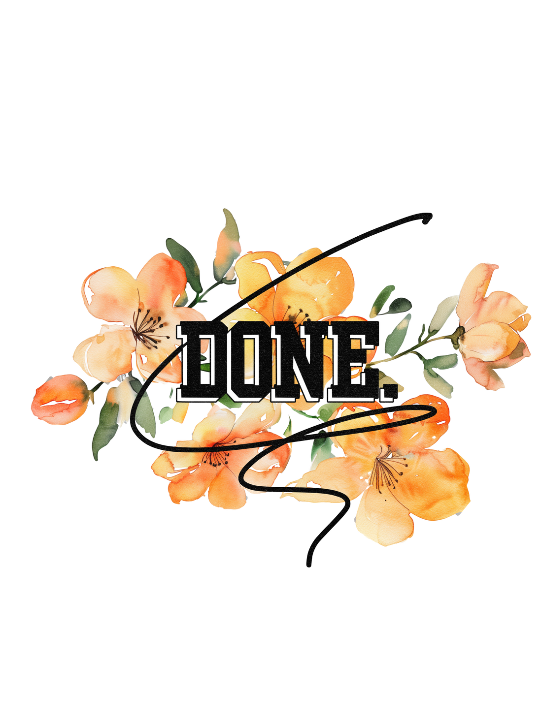 Done.clothing flower logo 