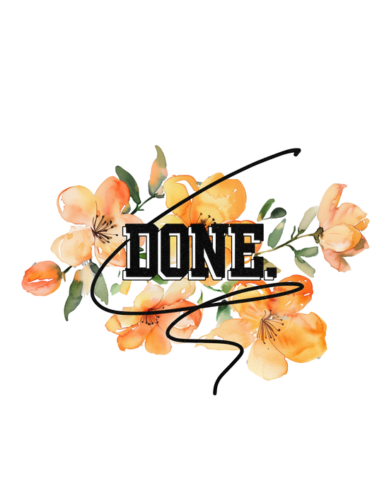 Done.clothing flower logo 