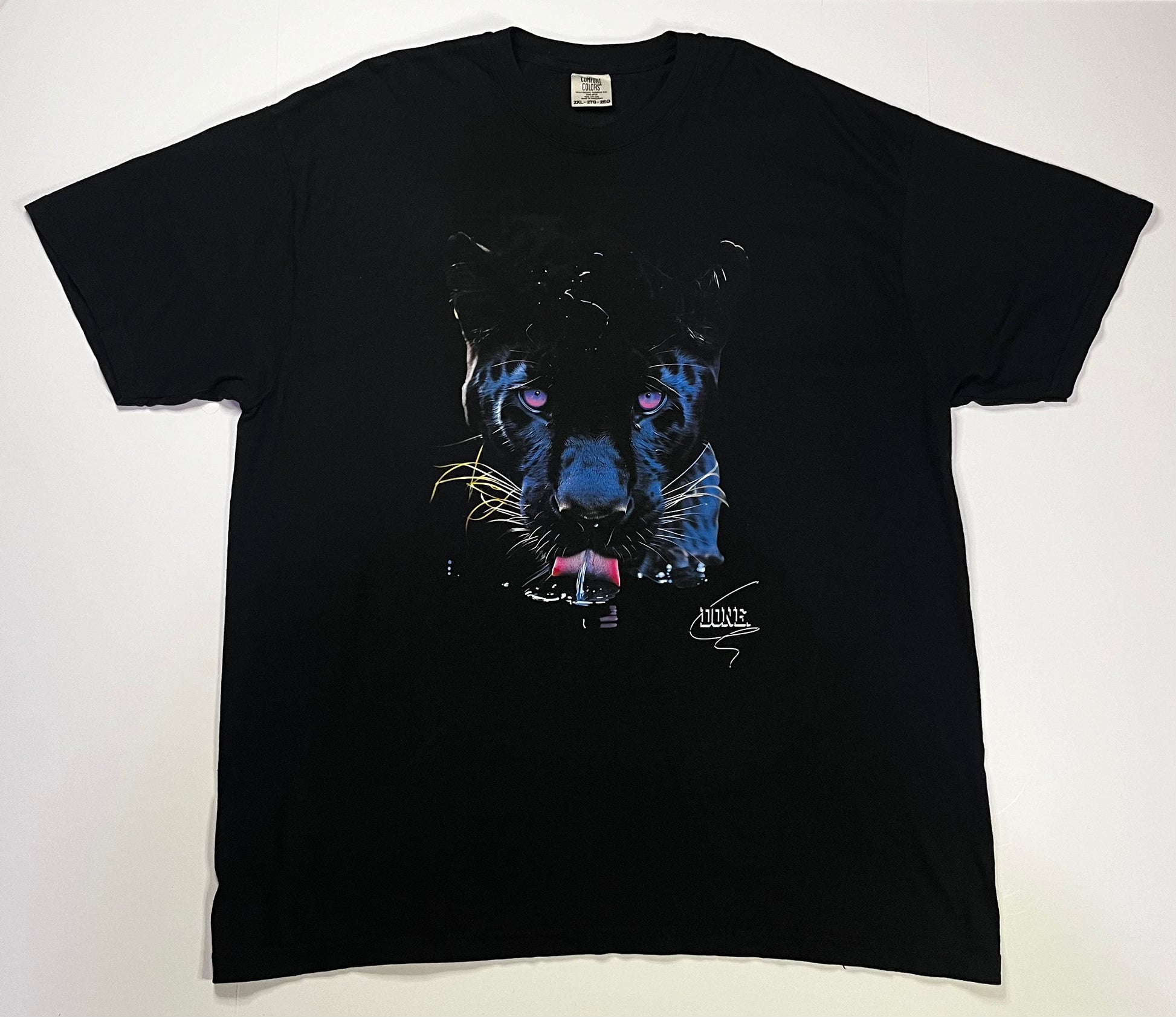 front side black panther, chadwick boseman tribute graphic t-shirt
